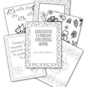 Fantastic Flowers Coloring Book