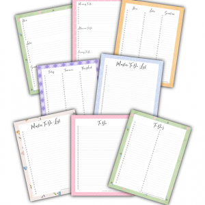 Pretty Pastel Todo List page mockup