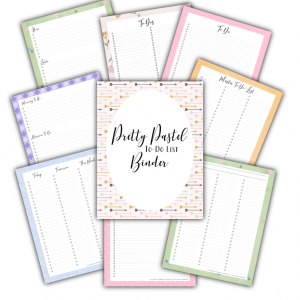 Pretty Pastel To-Do List Binder {160 Pages}