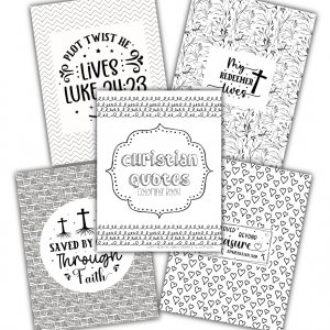 Christian Quotes Coloring Book