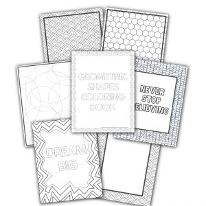 Geometric Shapes Coloring Book