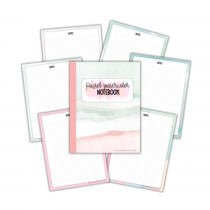 Pastel Watercolor Notebook